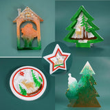 Christmas Santa Claus Tree Elk Silicone Mold for Resin Jewelry Making