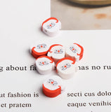 Christmas Santa Clay Beads for DIY Jewelry Making