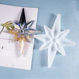 Christmas DIY Crystal Epoxy Mould Snowflake Tag Pendant Star Lantern