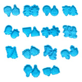Xmas Tree Snowman Earrings Silicone Mould D55Y