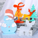 Christmas Epoxy Resin Mold Jewelry Tools Snowman Tree Deer Decoration