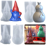 Christmas Series Snowman Santa Claus Epoxy Resin Mold Handcraft