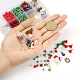 Polymer Clay Glass Beads Pendant Set for DIY Jewelry Making