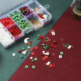 Polymer Clay Glass Beads Pendant Set for DIY Jewelry Making