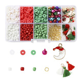 Polymer Clay Glass Beads Pendant Set for DIY Jewelry Making