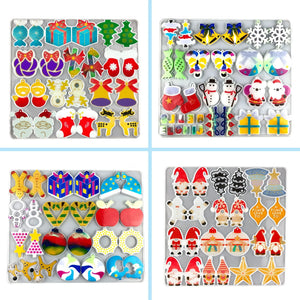 Christmas Silicone Epoxy Mold DIY Christmas Tree Candy Bell Pendant Key Chain