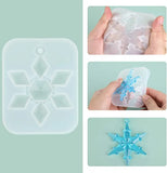 Christmas Silicone Mold Bead Campanula Snowflakes for DIY Casting Pendants