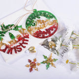 Christmas Silicone Mold Bead Campanula Snowflakes for DIY Casting Pendants