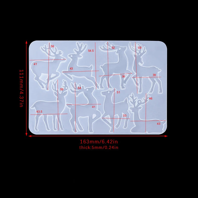 Christmas Silicone Mold for Epoxy Resin Crafts