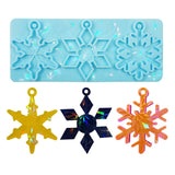Christmas Silicone Mold Snowflake Keychain Resin Mould DIY Jewelry Making