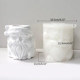 Christmas Silicone Planter Mold Santa Claus Concrete Flowerpot Mold