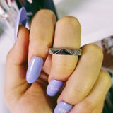 Christmas Silver Band Men Rings Wedding Engagement Love Jewelry
