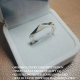 Christmas Silver Band Men Rings Wedding Engagement Love Jewelry