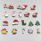 Christmas Slide Charms Zinc Alloy 8mm Mix 20pcs
