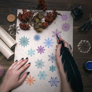 Christmas Snow Clear Stamp Winter Snowflake Silicone Stamps Seal