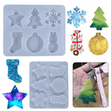 Christmas Snowflake Snowman Epoxy Resin Mold Silicone Mould DIY Crafts