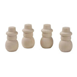 Christmas Snowman Christmas Tree Figure Wooden Peg Dolls DIY Crafts