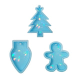 Christmas Sock Mold Holographic Xmas Tree Resin Mold