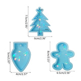 Christmas Sock Mold Holographic Xmas Tree Resin Mold