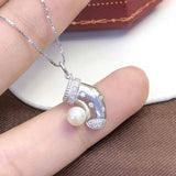 Christmas Sock S925 Silver Pendant Settings 5pcs/lot
