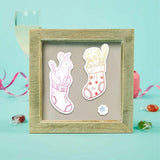 Christmas Socks Cutting Dies & Stamps Set for DIY Card Making Scrapbook