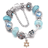Christmas Stars & Xmas Tree Charm with Heart Pendent Bead for DIY Jewelry Gift