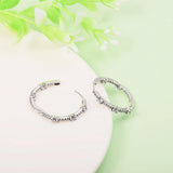 Sparkling Pave Bars Hoop Earrings for Women Jewelry