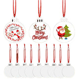 Sublimation Blank Pendant Christmas Ornaments for DIY Decor Craft