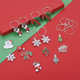 Christmas DIY Jewelry Kit with Alloy Bangle and Crystal Beads