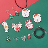 Christmas DIY Jewelry Kit with Alloy Bangle and Crystal Beads
