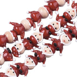 Christmas Lampwork Beads Santa/Snowman/Tree/Hat For Bracelet DIY