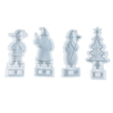 Christmas Resin Molds Xmas Tree Elk Santa Epoxy Casting Mold Home Party Decor