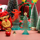 Christmas Resin Molds Xmas Tree Elk Santa Epoxy Casting Mold Home Party Decor