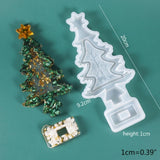 Christmas Resin Molds Xmas Tree Elk Santa Epoxy Casting Mold Home Party Decor