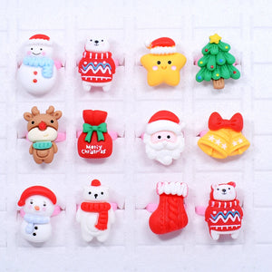 Christmas Santa Elk Socks Snowman Ring For Party