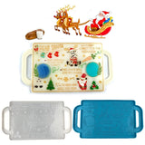 Christmas Tray Epoxy Resin Mold Xmas Serving Plate Silicone Mould