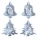Christmas Tree Bell Elk Pendant Silicone Mold DIY Crafts
