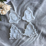 Christmas Tree Bell Elk Pendant Silicone Mold DIY Crafts