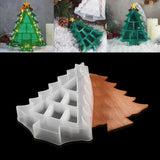 Christmas Tree Boxes Silicone Molds Storage Box Crystal Epoxy Resin Mold