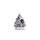 Christmas Tree Charm Silver Bracelet Pendant for Women