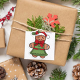 Christmas Tree Clear Stamp Gingerbread Man House Transparent Silicone Stamp