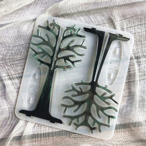 Christmas Tree Earrings Display Shelf Resin Pendant Necklace Stand