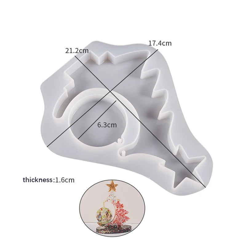 Christmas Tree Frame Silicone Mold for Epoxy Resin Craft