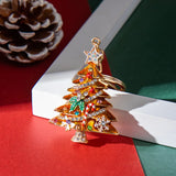Christmas Tree Keychain with Full Rhinestones Snowman Santa Claus Pendants