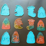 Christmas Tree & Santa Keychain Resin Mold DIY Pendant Jewelry