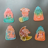 Christmas Tree & Santa Keychain Resin Mold DIY Pendant Jewelry