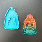 Christmas Tree & Santa Keychain Resin Mold DIY Pendant Jewelry