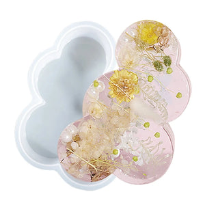 Christmas Tree Moon Pentagram Cloud Silicone Mold for Flower Preservation Craft