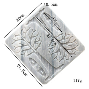 Christmas Tree Ornaments Epoxy Earrings Pierced Decoration Mold