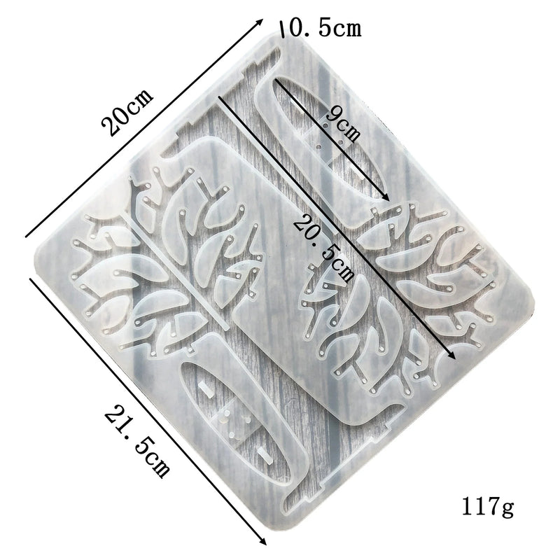 Christmas Tree Ornaments Epoxy Earrings Pierced Decoration Mold